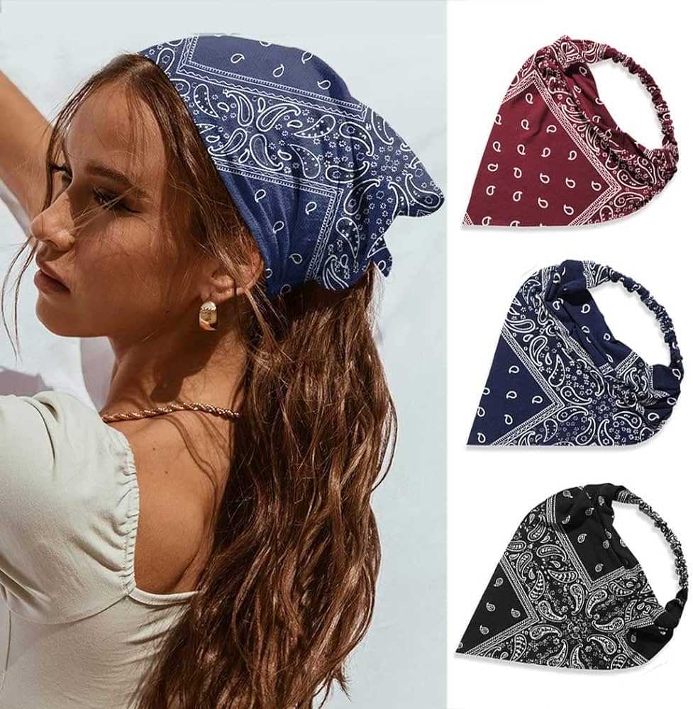 Pairing a Bandana Head Scarf with Various Hairstyles