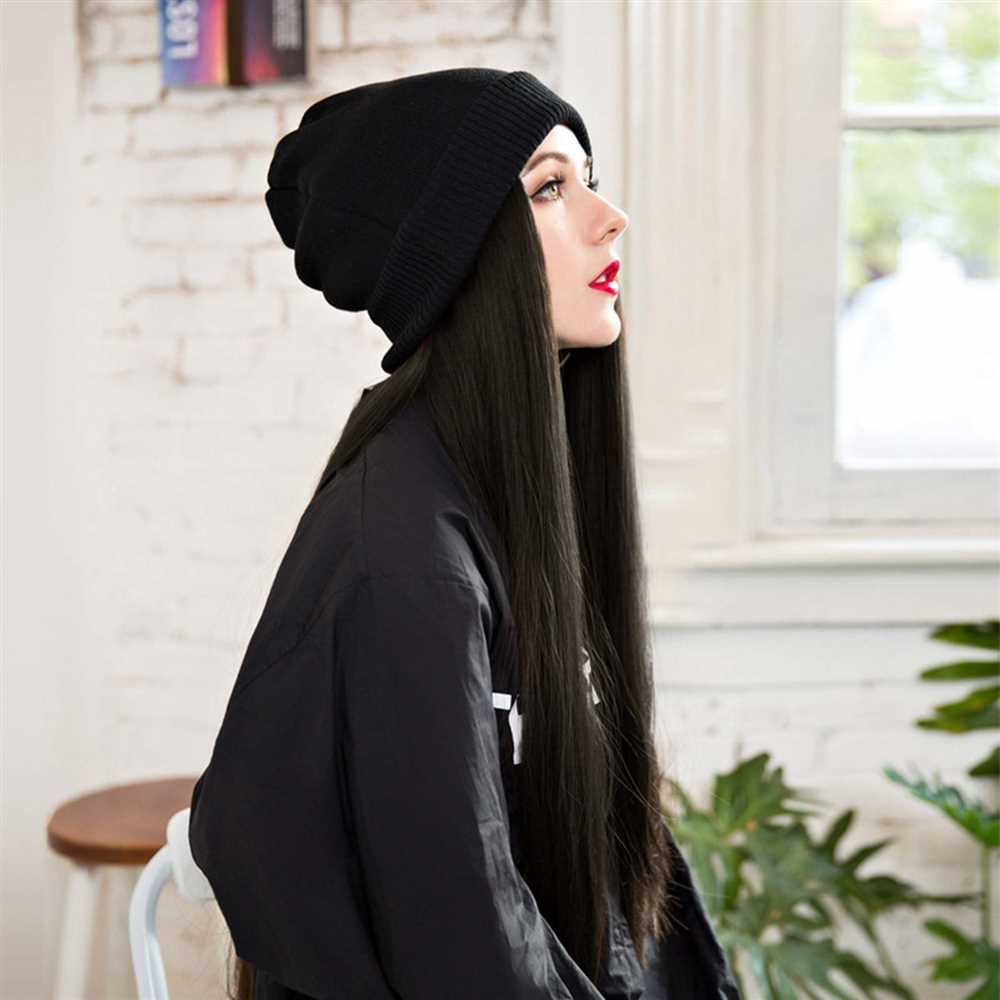 How to wear a beanie with long hair woman