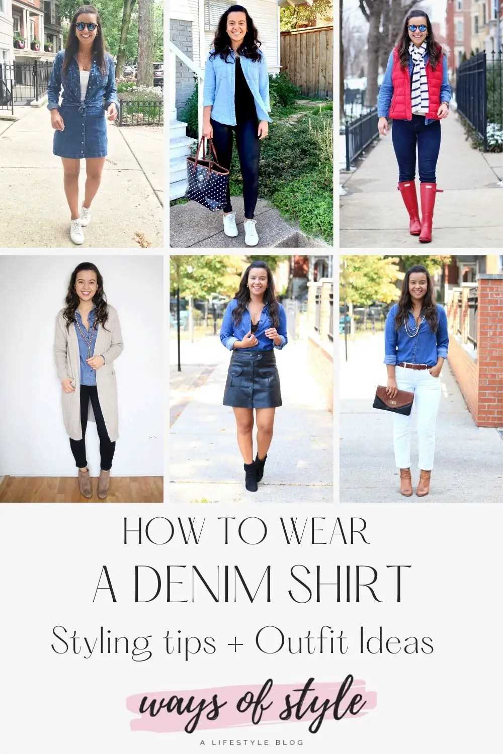 How to wear a denim shirt with jeans