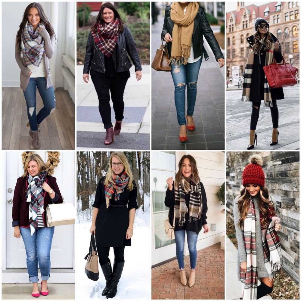 How to wear a winter scarf with a coat