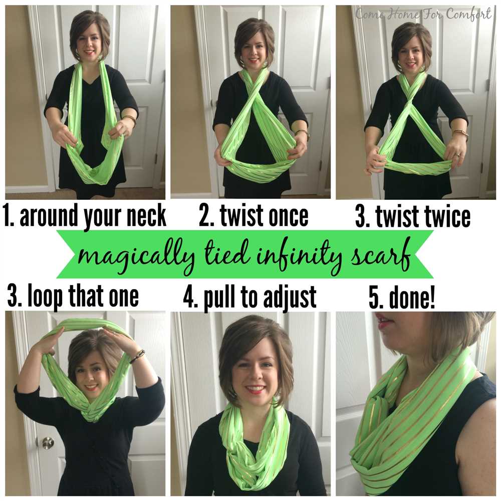 How to wear an infinity scarf step by step