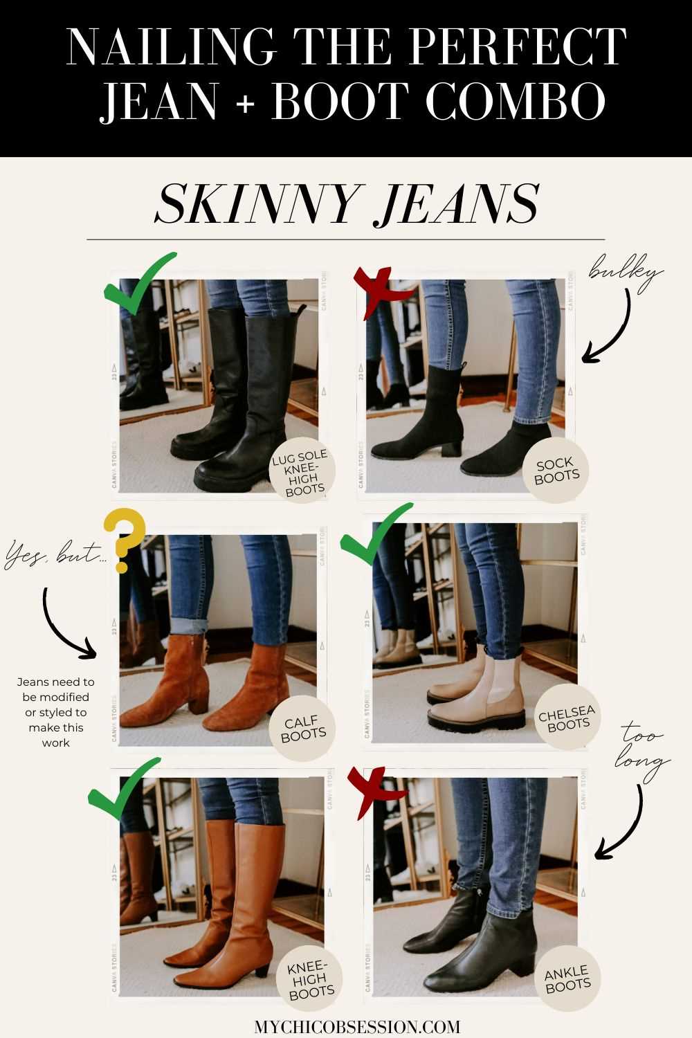 Styling Tips: Ankle Boots with Skinny Jeans