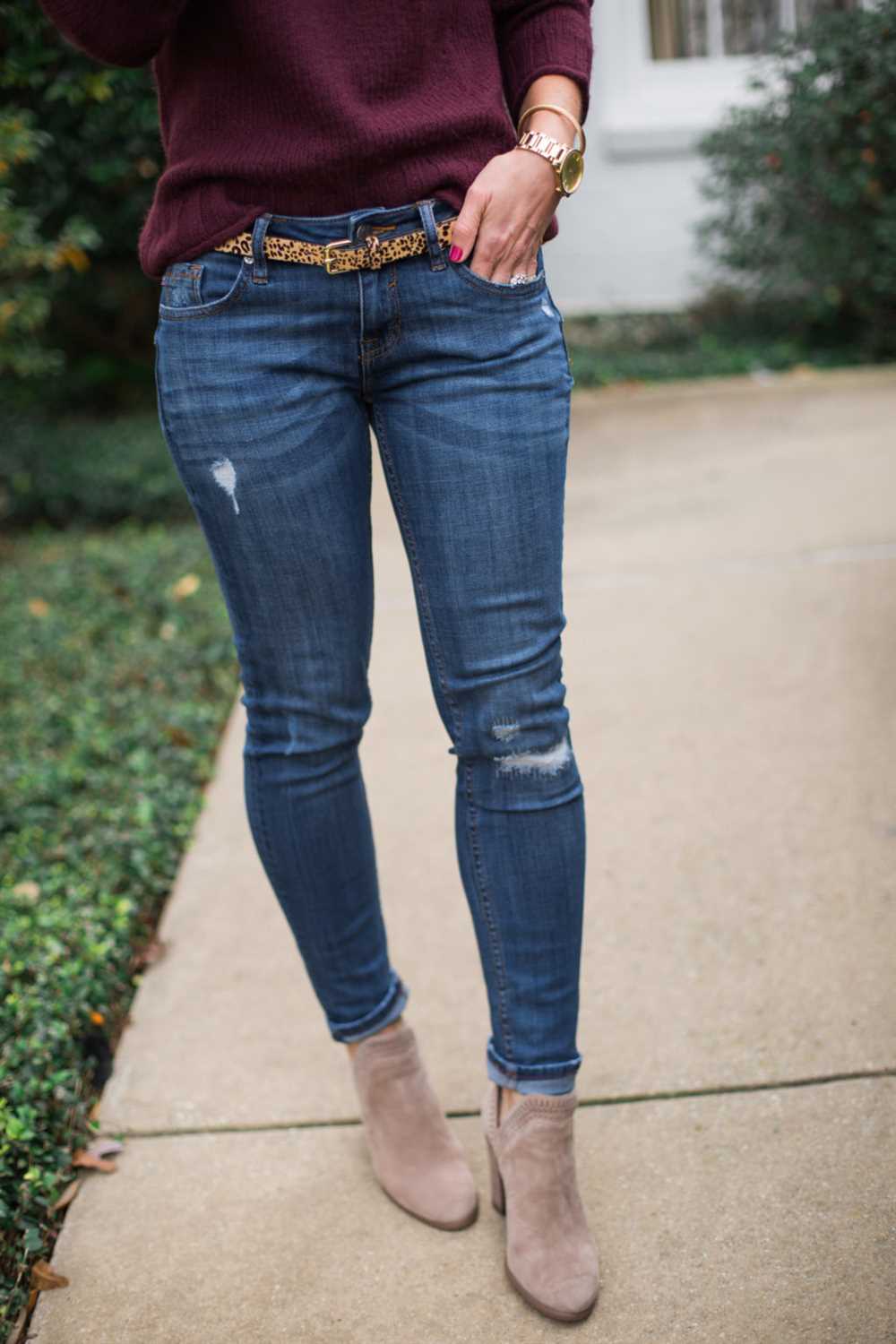 How to wear booties with skinny jeans