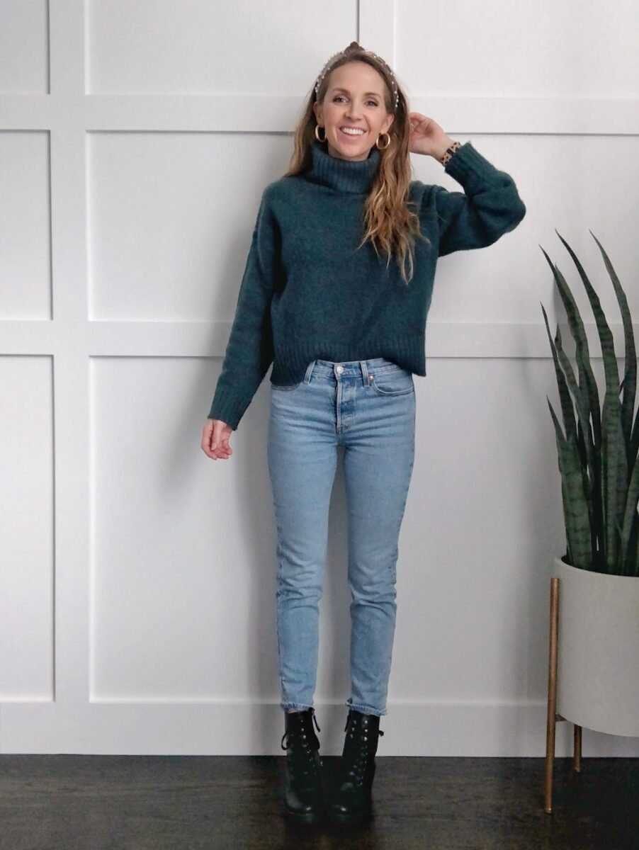 Tips for wearing combat boots with cropped jeans:
