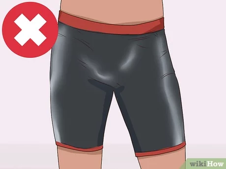 Putting on compression pants correctly