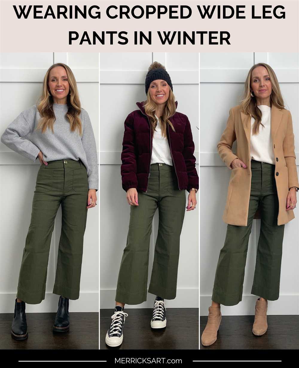 Styling Tips for Cropped Wide Leg Pants