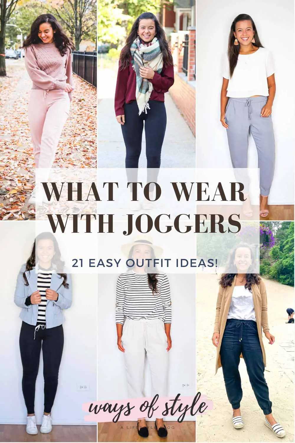 Pairing your jogger pants with the right top