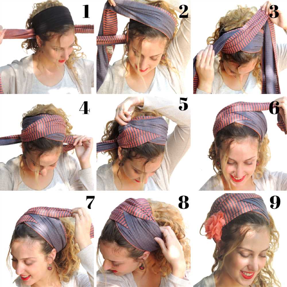 How to wear scarf headband