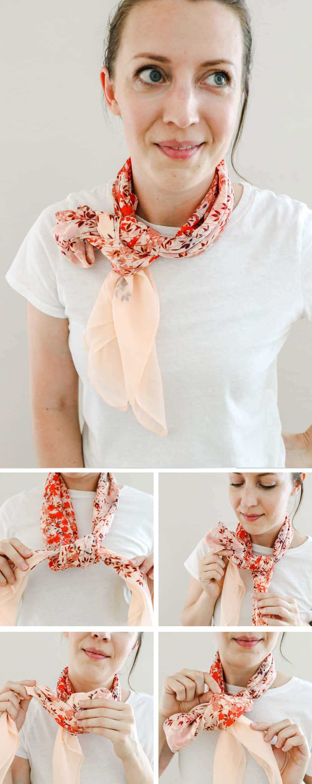 How to wear scarf on neck