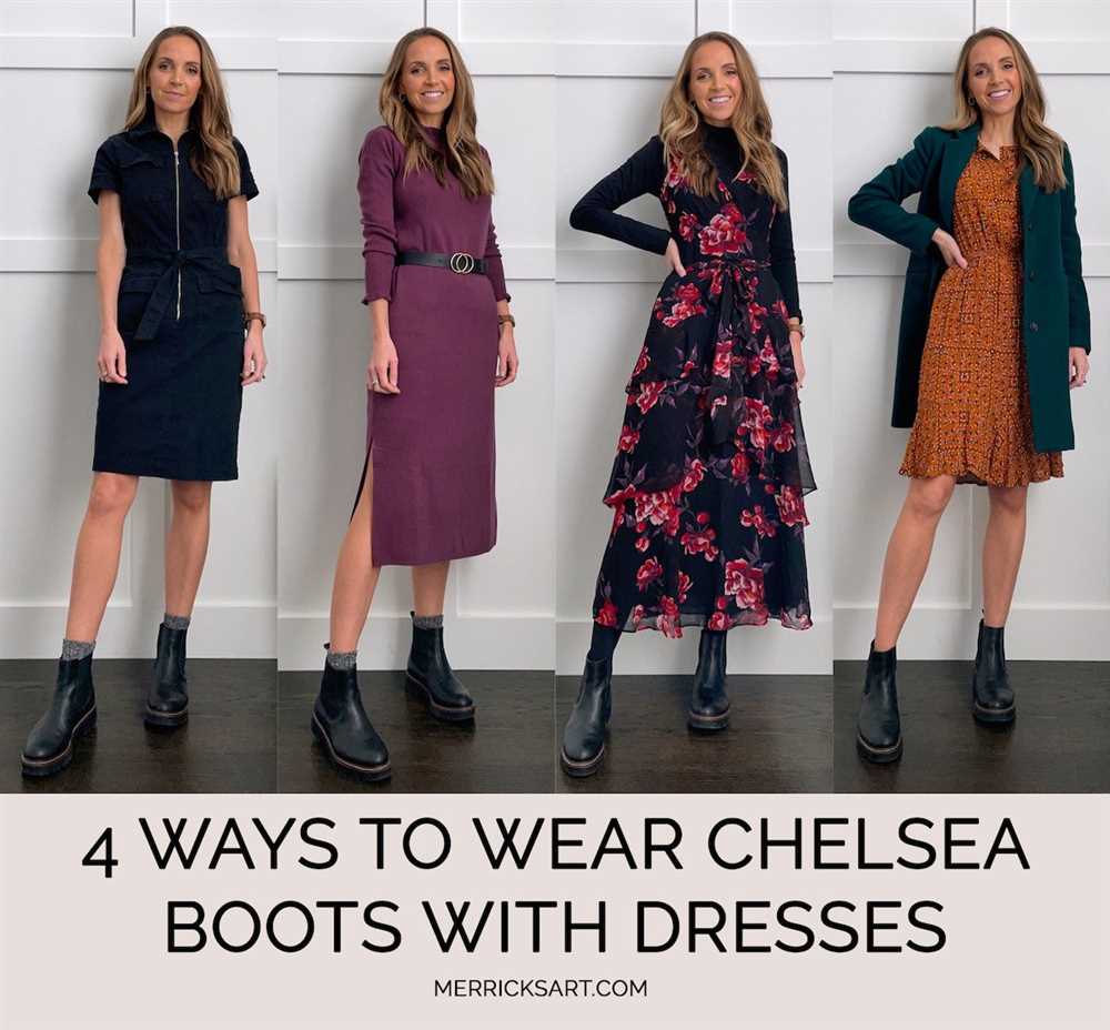 How to wear short boots with dresses