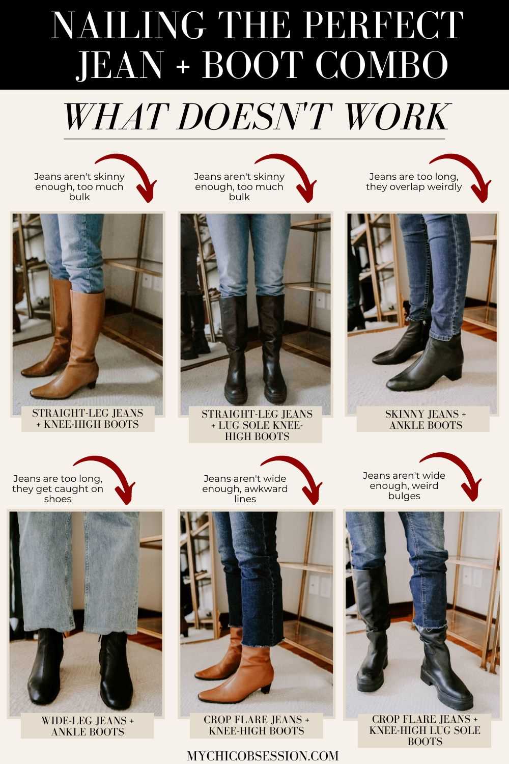 How to wear skinny jeans with ankle boots