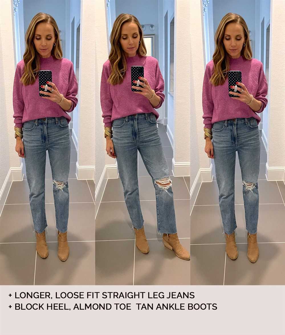 How to wear straight leg jeans with ankle boots