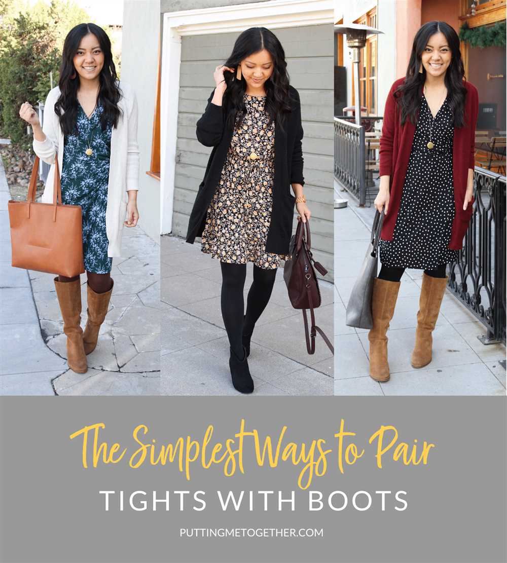How to wear tights with dresses and boots