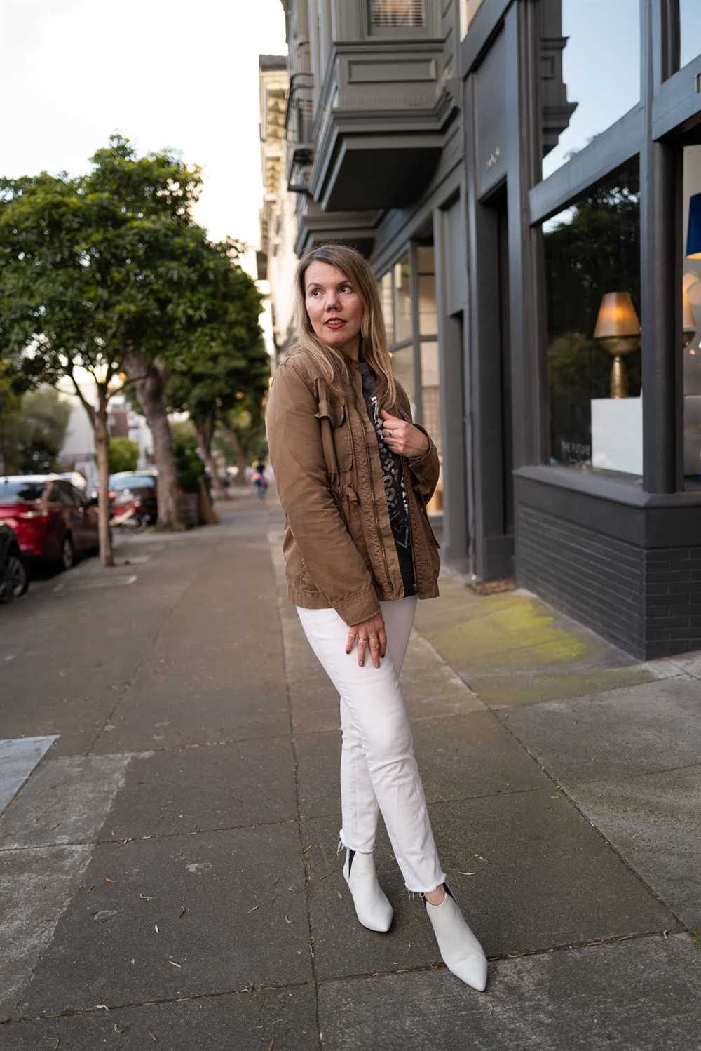 How to wear white ankle boots