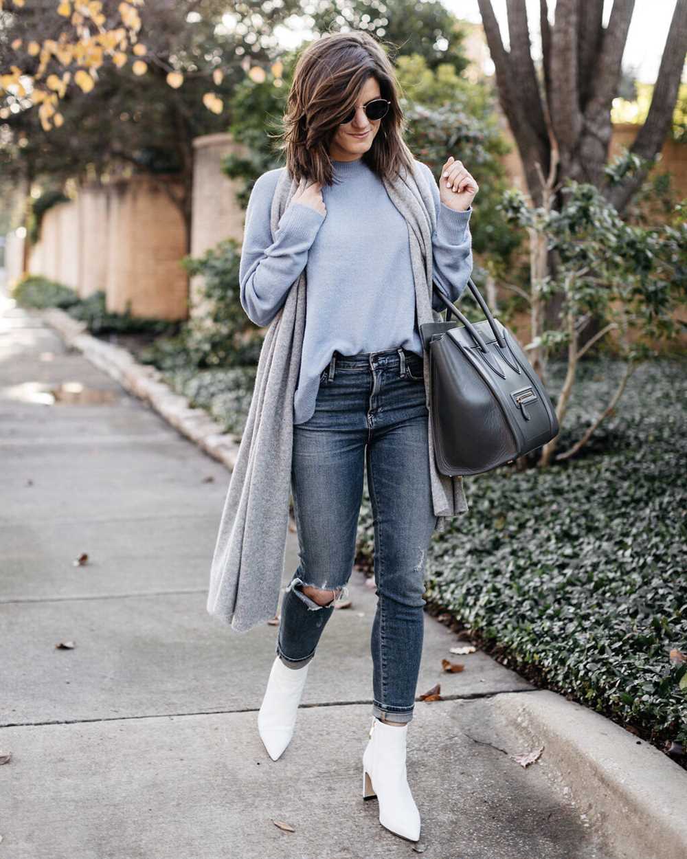 Creating a monochromatic look with white boots